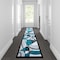 Flash Furniture Turquoise 3 x 10 Geometric Abstract Area Rug KP-RG950-310-TQ-GG - alternate 1